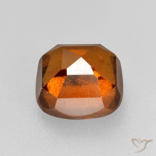 Granato hessonite Arancione scuro naturale da 2.19 ct, Cuscino, VS-SI