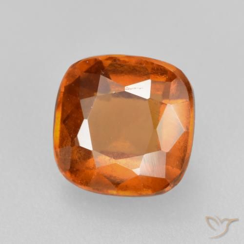 Granato hessonite Arancione scuro naturale da 2.16 ct, Cuscino, VS-SI