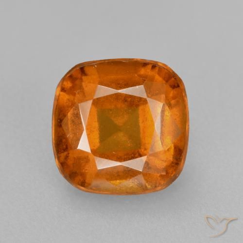 1.81ct Naturale Arancio Medio Granato hessonite, Cuscino, VS-SI