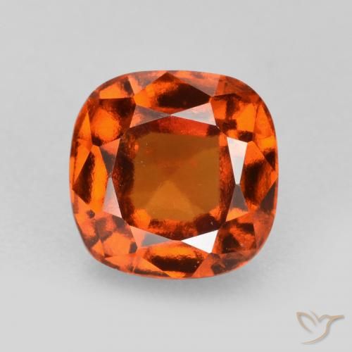 2.08ct Naturale Arancia Fuoco Granato hessonite, Cuscino, VS