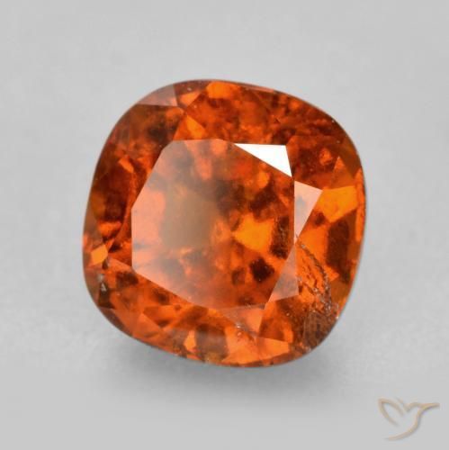 Granato hessonite Arancione scuro naturale da 2.08 ct, Cuscino, SI
