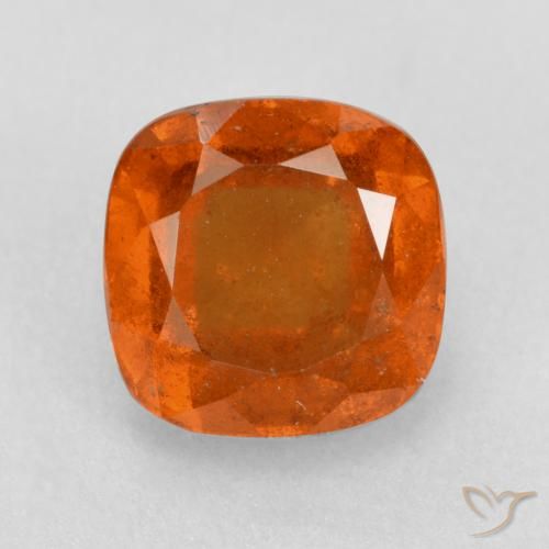 2.19ct Naturale Arancio Medio Granato hessonite, Cuscino, SI