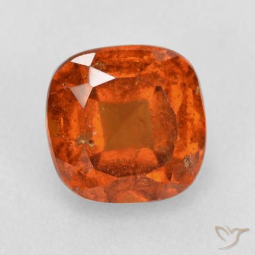 2.02ct Naturale Arancia Fuoco Granato hessonite, Cuscino, SI