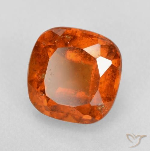 Granato hessonite Arancia Fuoco naturale da 2.02 ct, Cuscino, SI
