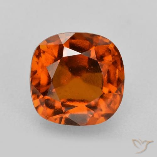 2.55ct Naturale Arancione scuro Granato hessonite, Cuscino, VS