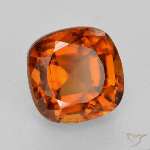 Granato hessonite Arancione scuro naturale da 2.17 ct, Cuscino, VS