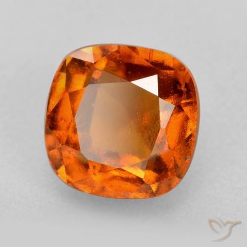 Granato hessonite Arancione scuro naturale da 2.26 ct, Cuscino, VS