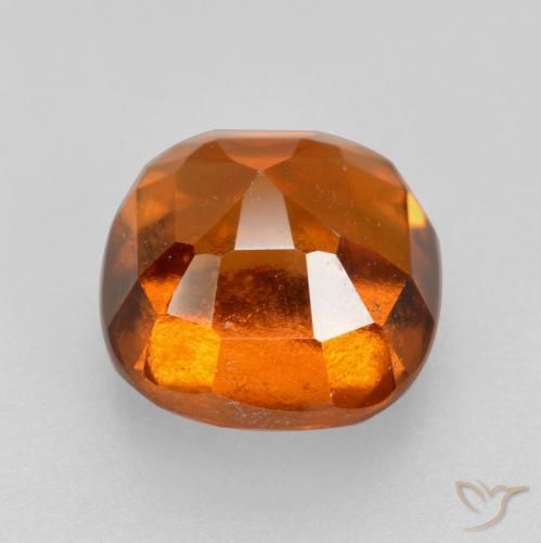 Granato hessonite Arancione scuro naturale da 2.26 ct, Cuscino, VS