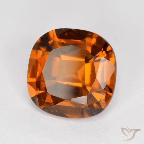 Granato hessonite Arancione scuro naturale da 1.60 ct, Cuscino, VS