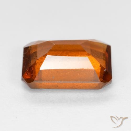 Granato hessonite Arancione scuro naturale da 2.34 ct, Ottagonale / Taglio smeraldo, SI
