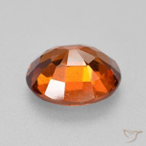 Granato hessonite Arancione scuro naturale da 1.86 ct, Ovale, VS