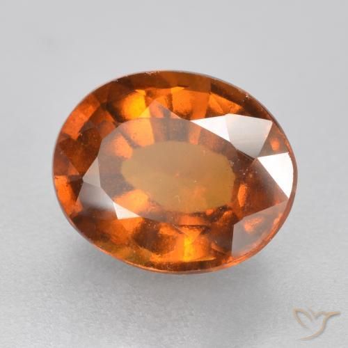 Granato hessonite Arancione scuro naturale da 2.25 ct, Ovale, VS