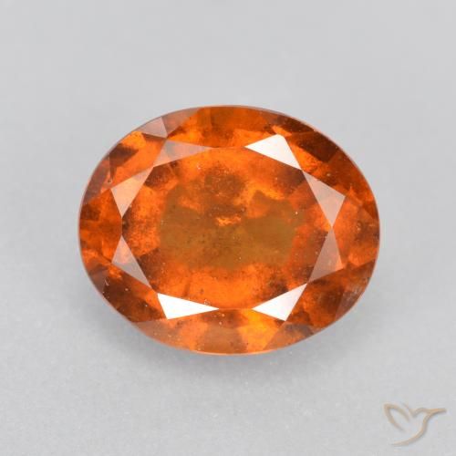 1.97ct Naturale Arancio Medio Granato hessonite, Ovale, SI