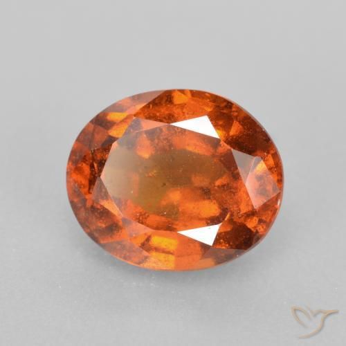 Granato hessonite Arancione scuro naturale da 2.25 ct, Ovale, SI