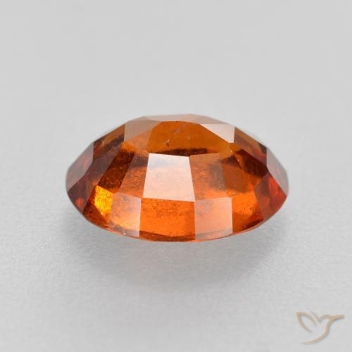 Granato hessonite Arancione scuro naturale da 1.77 ct, Ovale, VS-SI