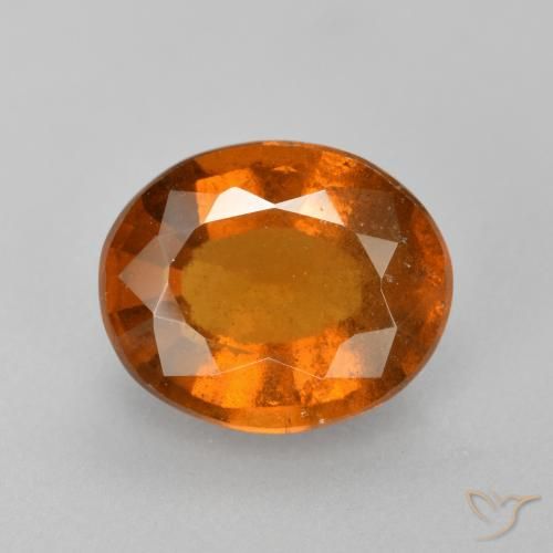 2.23ct Naturale Arancio medio-scuro Granato hessonite, Ovale, VS-SI