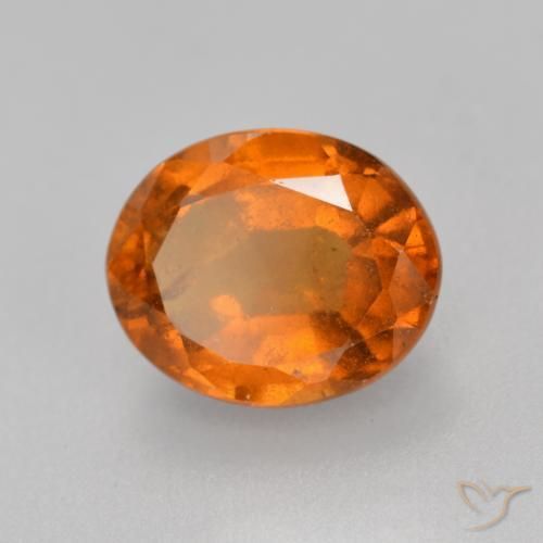 Granato hessonite Arancione scuro naturale da 2.06 ct, Ovale, SI