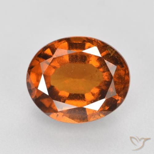 2.78ct Naturale Arancione Ambra Granato hessonite, Ovale, VS-SI