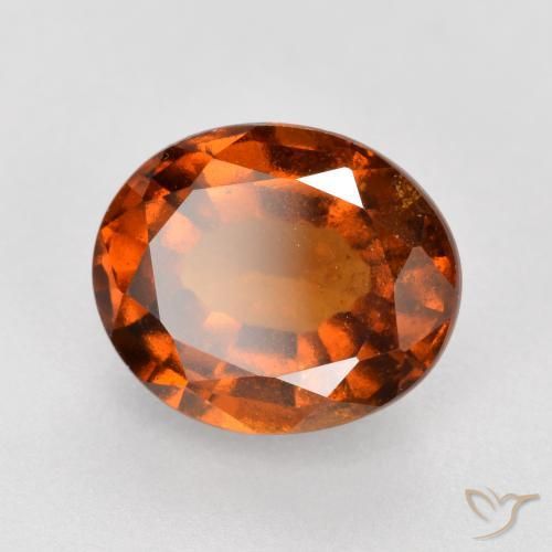 Granato hessonite Arancione Ambra naturale da 2.78 ct, Ovale, VS-SI