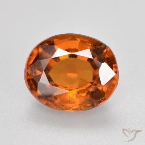 1.81ct Naturale Arancio medio-scuro Granato hessonite, Ovale, VS-SI