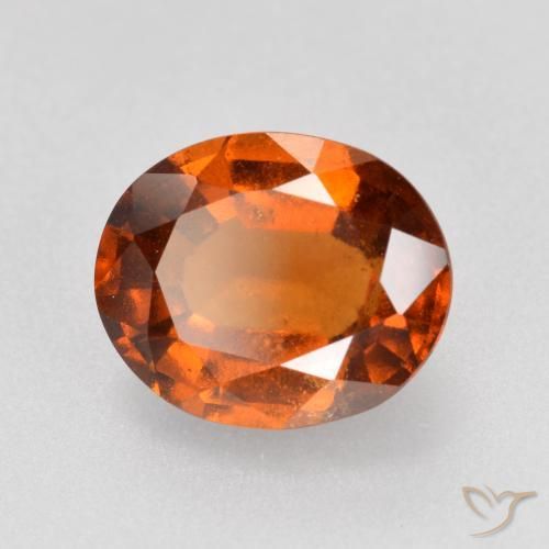 Granato hessonite Arancione rossastra naturale da 2.27 ct, Ovale, VS-SI