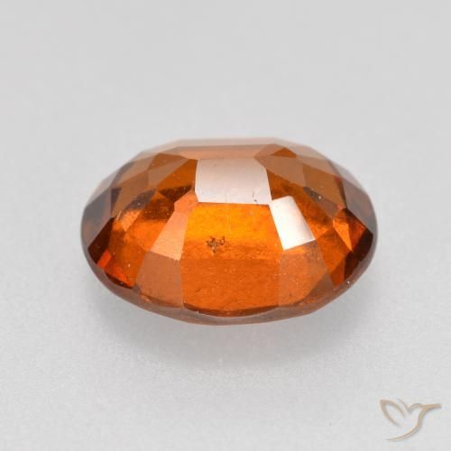 Granato hessonite Arancione rossastra naturale da 2.27 ct, Ovale, VS-SI