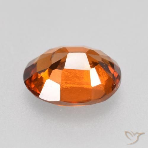 Granato hessonite Arancione scuro naturale da 1.62 ct, Ovale, VS-SI