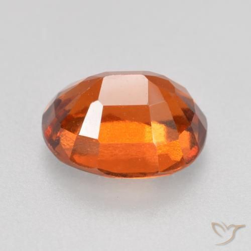 Granato hessonite Arancione scuro naturale da 2.08 ct, Ovale, VVS-VS