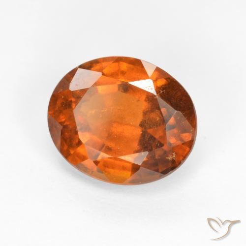 Granato hessonite Arancione scuro naturale da 2.30 ct, Ovale, SI