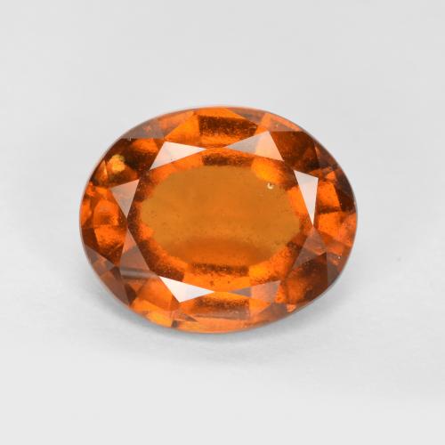 Granato hessonite Arancio medio-scuro naturale da 2.20 ct, Taglio ovale, VS-SI