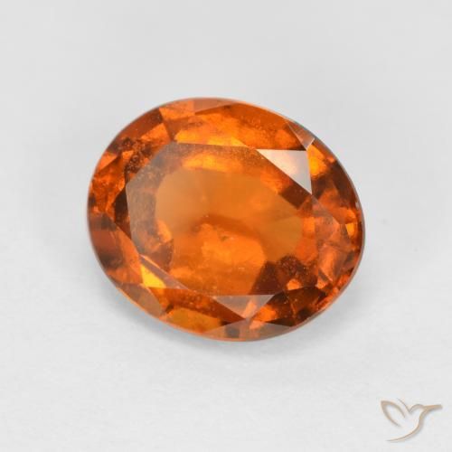 Granato hessonite Arancione scuro naturale da 2.12 ct, Ovale, SI
