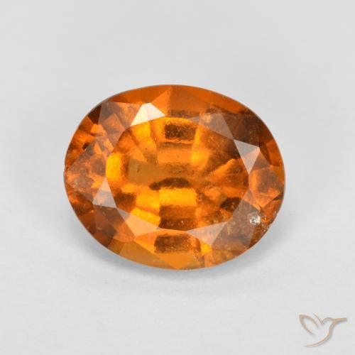 2.09ct Naturale Arancio Medio Granato hessonite, Ovale, SI