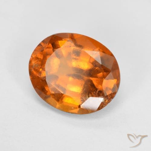 Granato hessonite Arancio Medio naturale da 2.09 ct, Ovale, SI