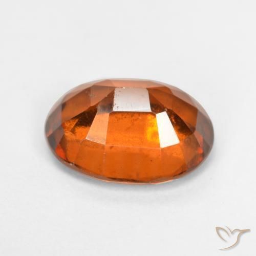 Granato hessonite Arancione scuro naturale da 1.93 ct, Ovale, VS