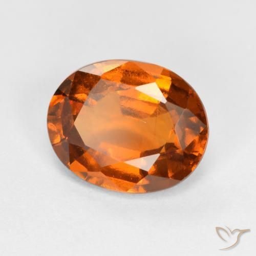 Granato hessonite Arancio Medio naturale da 1.66 ct, Ovale, VS