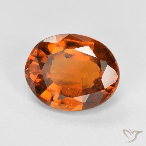Granato hessonite Arancio medio-scuro naturale da 2.52 ct, Ovale, VS