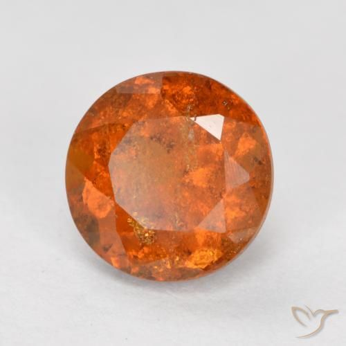 Granato hessonite Arancio Medio naturale da 1.71 ct, Rotondo, SI