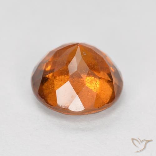 Granato hessonite Arancio Medio naturale da 1.56 ct, Rotondo, SI