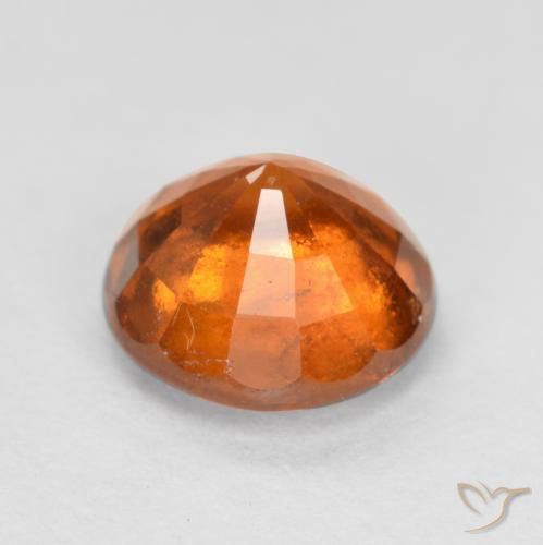 Granato hessonite Arancio Medio naturale da 1.64 ct, Rotondo, SI