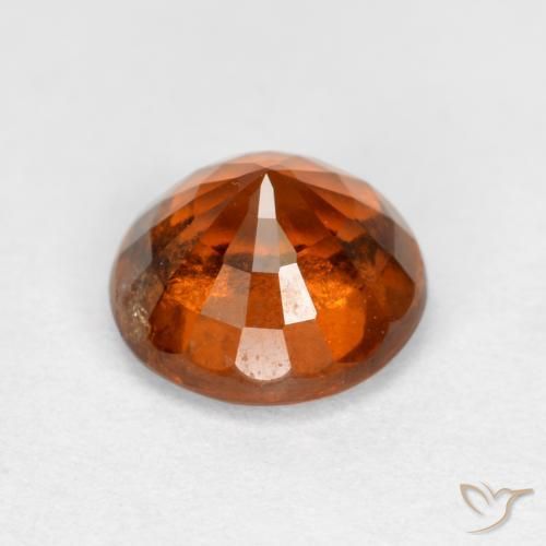 Granato hessonite Arancio Medio naturale da 1.37 ct, Rotondo, VS-SI