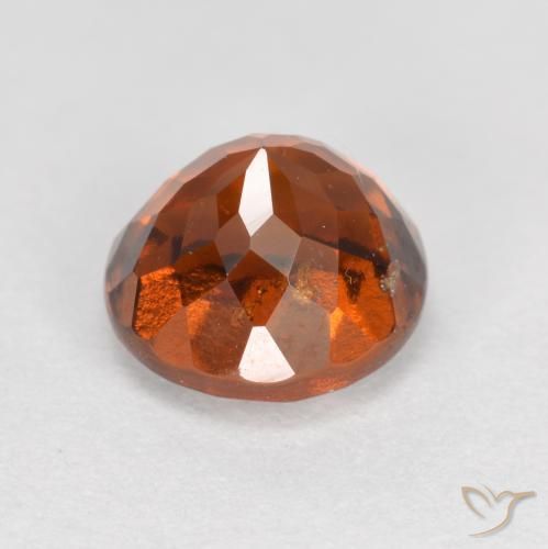 Granato hessonite Arancione scuro naturale da 1.76 ct, Rotondo, VS-SI