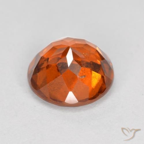 Granato hessonite Arancio Medio naturale da 1.55 ct, Rotondo, VS-SI