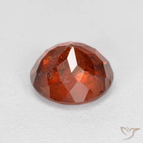 Granato hessonite Arancione rossastra naturale da 1.41 ct, Rotondo, SI