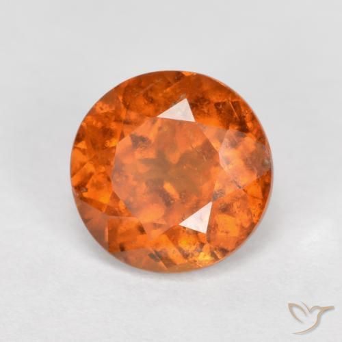 Granato hessonite Arancione scuro naturale da 1.50 ct, Rotondo, SI