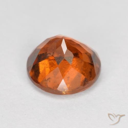 Granato hessonite Arancione scuro naturale da 1.50 ct, Rotondo, SI
