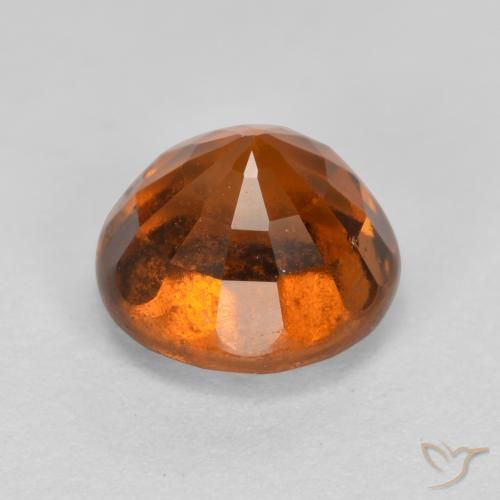 Granato hessonite Arancione scuro naturale da 1.87 ct, Rotondo, VS-SI