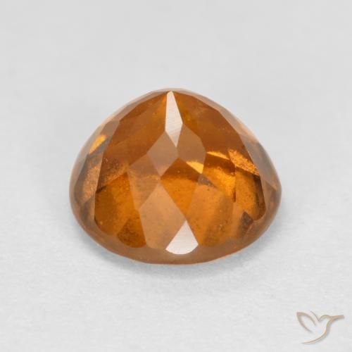 Granato hessonite Arancio Medio naturale da 1.61 ct, Rotondo, VS-SI