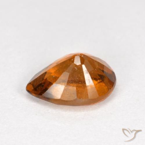 Granato hessonite Arancio medio-scuro naturale da 0.84 ct, Forma a pera, SI