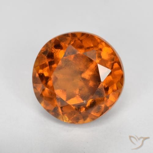 Granato hessonite Arancio medio-scuro naturale da 1.70 ct, Rotondo, VS