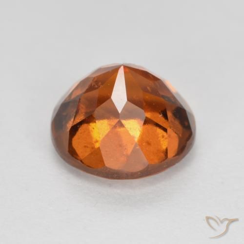 Granato hessonite Arancio Medio naturale da 1.59 ct, Rotondo, VS
